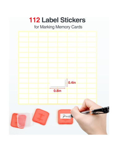 Estuche para tarjetas SD Luxtude, 56 ranuras, transparente