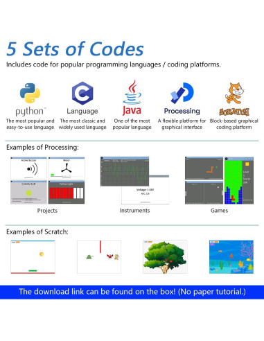 Kit de Inicio FREENOVE para Raspberry Pi 5/4B/3B+ - 164 Artículos