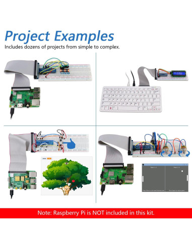 Kit de Inicio FREENOVE para Raspberry Pi 5/4B/3B+ - 164 Artículos