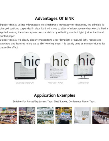 Pantalla E-Ink Flexible 2.13" Waveshare 212x104 SPI