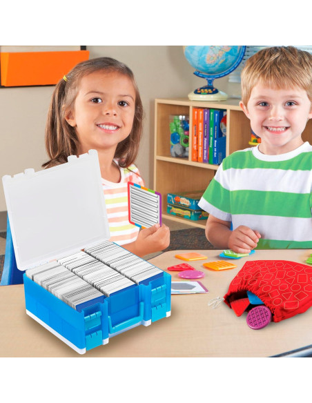 Caja de Almacenamiento de Cartas Qiteyz Azul Doble Cara 3200+