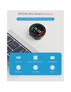 Placa MCU Waveshare RP2040 con LCD 0.99" y caja CNC 2