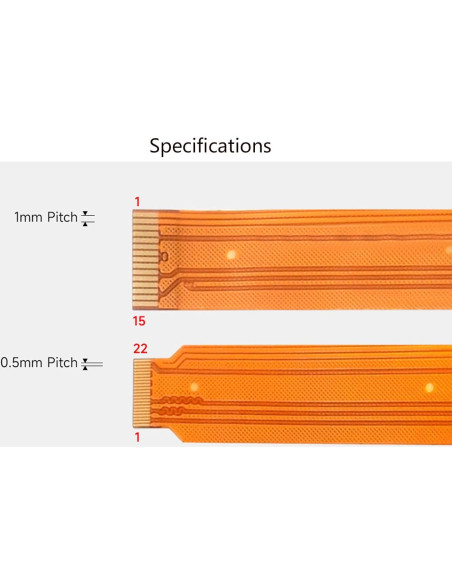 Cable Flexible DSI FPC UeeKKoo para Raspberry Pi 5 500mm
