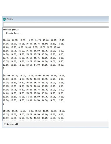 Módulo Sensor de Temperatura Infrarrojo AMG8833 8x8 I2C 3-5V