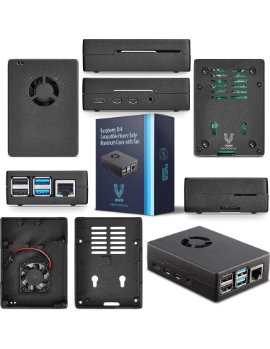 Kit Completo Raspberry Pi 4 Vilros 2GB con Caja Refrigerada