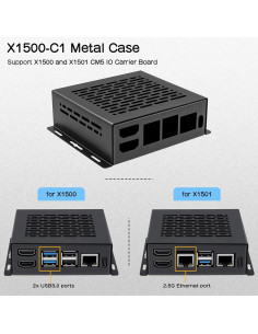 Caja de Metal Geekworm X1500-C1 para Raspberry Pi CM5 2