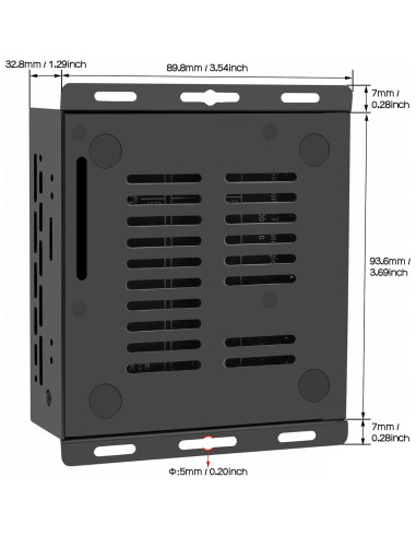Caja de Metal Geekworm X1500-C1 para Raspberry Pi CM5