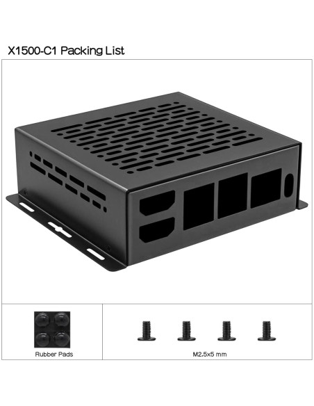 Caja de Metal Geekworm X1500-C1 para Raspberry Pi CM5