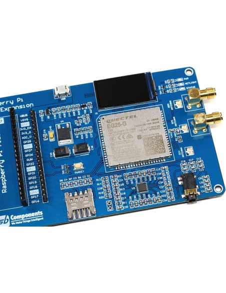 Expansión 4G para Raspberry Pi Pico Quectel EG25-G LTE Cat 4