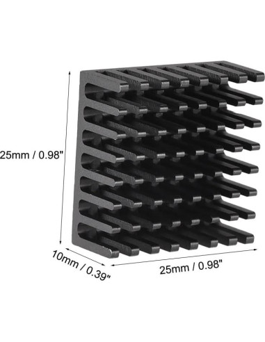 Kit de Disipadores de Calor Easycargo 10pcs 25mm Aluminio