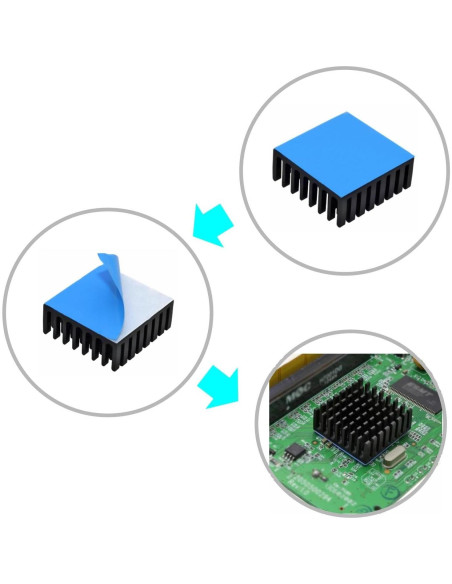 Kit de Disipadores de Calor Easycargo 10pcs 25mm Aluminio