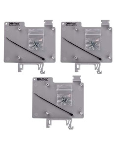 Soporte de riel DIN para Raspberry Pi DINrPlate DRP2 - Paquete de 3