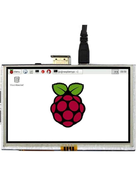 Pantalla Táctil 5" LCD 800x480 HDMI para Raspberry Pi
