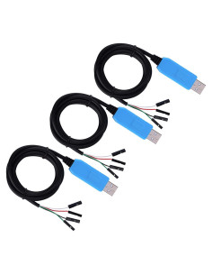 Cable Serial USB a TTL PL2303TA - Paquete de 3 Cables 150g