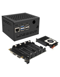 UPS Geekworm X1202 para Raspberry Pi 5 - 5V 5A, 6-18V