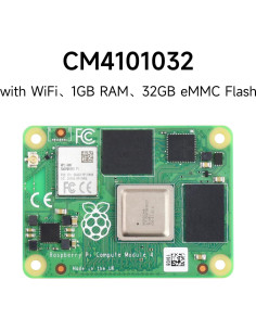Módulo de Computación Waveshare Pi 4 con Raspberry Pi CM4101 2