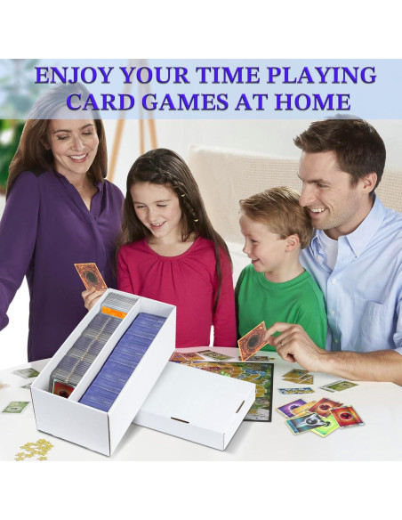 Caja de Almacenamiento de Cartas ULTRGEE - 4 Paquetes - 2 Filas Caja de Almacenamiento de Cartas ULTRGEE - 4 Paquetes - 2 Filas