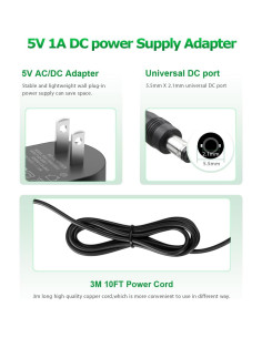 Adaptador AC/DC 5V 1A 5W SHENZHEN TEKA para dispositivos 2
