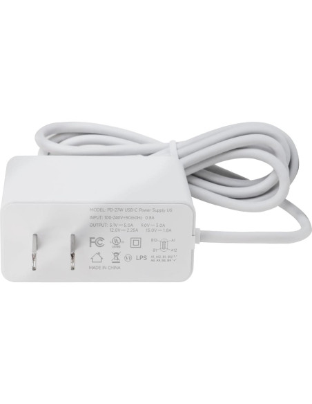 Fuente de Alimentación USB-C Yahboom 27W para Raspberry Pi 5
