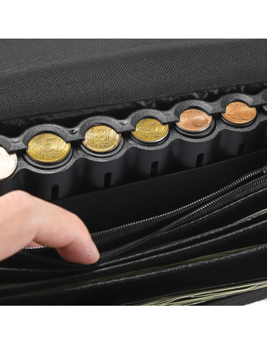 Riñonera Organizador de Monedas Euro BSTKEY 21x9x6cm