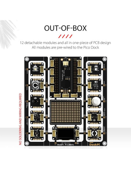 GeeekPi DeskPi PicoMate para Raspberry Pi Pico y Pico W