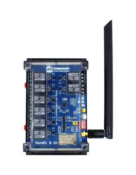 Placa de Relé LoRa 8 Canales sb components 915MHz