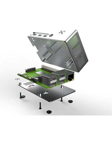 Caja de Aluminio KKSB para Raspberry Pi 4 con Disipador