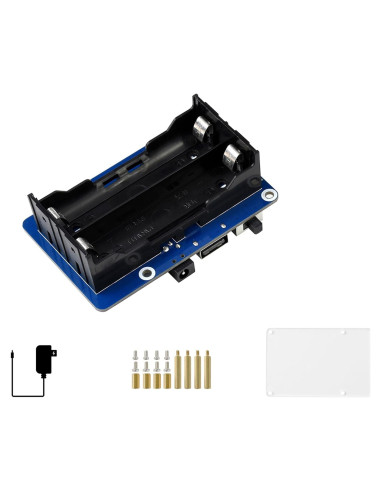 Fuente de Alimentación Ininterrumpida UPS HAT UeeKKoo para Raspberry Pi 4B/3B+
