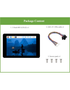 Pantalla Táctil Capacitiva 3.5" IPS Wonrabai 320x480 para Raspberry Pi 2