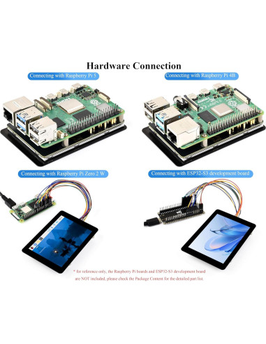 Pantalla Táctil Capacitiva 3.5" IPS Wonrabai 320x480 para Raspberry Pi