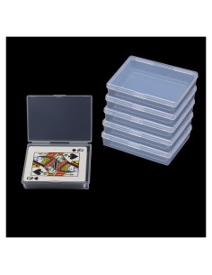 Estuches para Barajas de Cartas Cwdew 6pcs Transparente