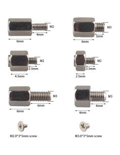 Kit de Tornillos M.2 SSD ZDE para Placas Base Asus MSI Gigabyte 2