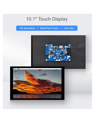 Pantalla Táctil Capacitiva 10.1" UeeKKoo 1280x800 HDMI