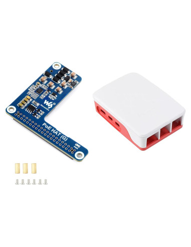 PoE HAT UeeKKoo para Raspberry Pi 5 - 5V 5A 25W