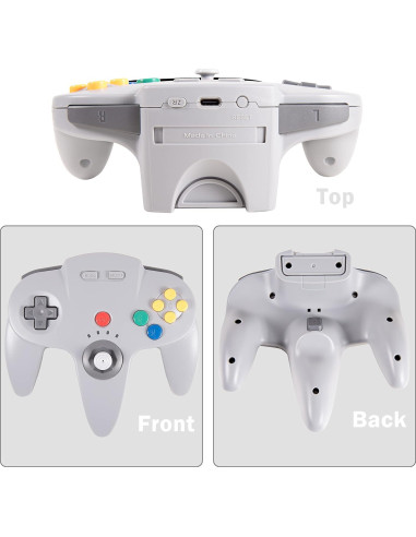 Controlador Inalámbrico N64 SAFFUN USB Recargable 2.4 GHz