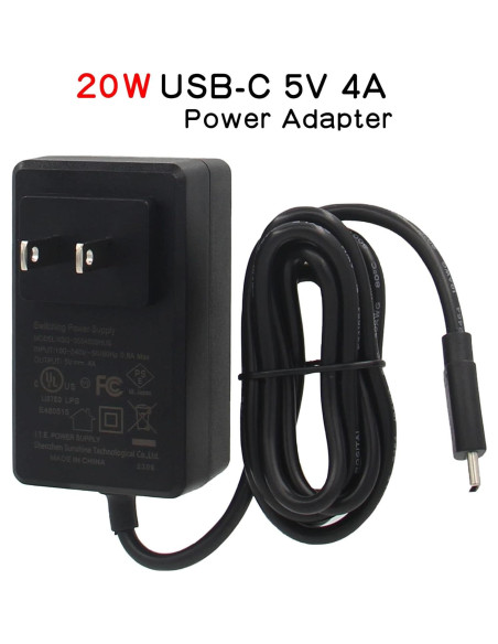 Fuente de Alimentación USB Tipo C 5V 4A Orange Pi 5 Compatible