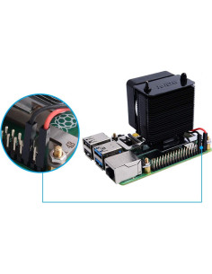 Cooler Torre de Hielo GeeekPi para Raspberry Pi 4B/3B+ - Ventilador RGB 2