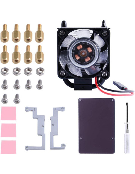 Cooler Torre de Hielo GeeekPi para Raspberry Pi 4B/3B+ - Ventilador RGB