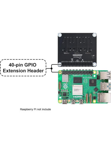 HAT de Relé 3 Canales Xicoolee para Raspberry Pi - 5A 250V AC