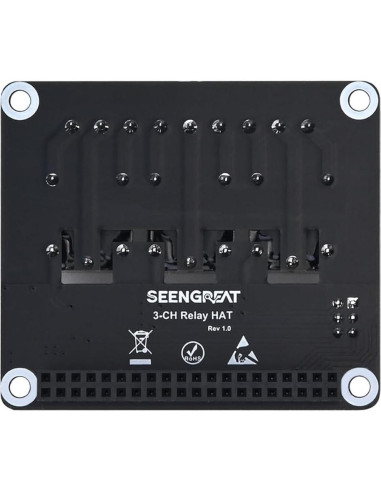 HAT de Relé 3 Canales Xicoolee para Raspberry Pi - 5A 250V AC