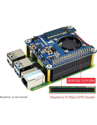 Power Over Ethernet HAT Coolwell para Raspberry Pi 3B+/4B