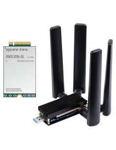 DONGLE 5G Waveshare RM530N-GL con 4 Antenas y USB 3.1