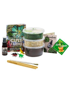 Kit de Inicio para Terrario Cute Farms - Musgo, Tierra y Herramientas