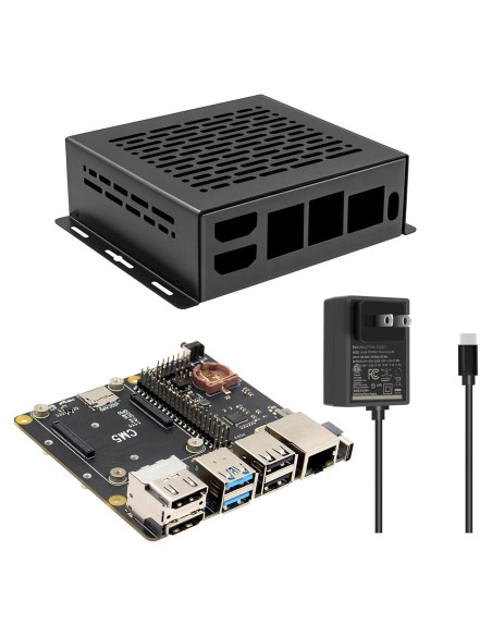 Placa de Expansión Geekworm X1500 CM5 + Caja Metal + Fuente 27W