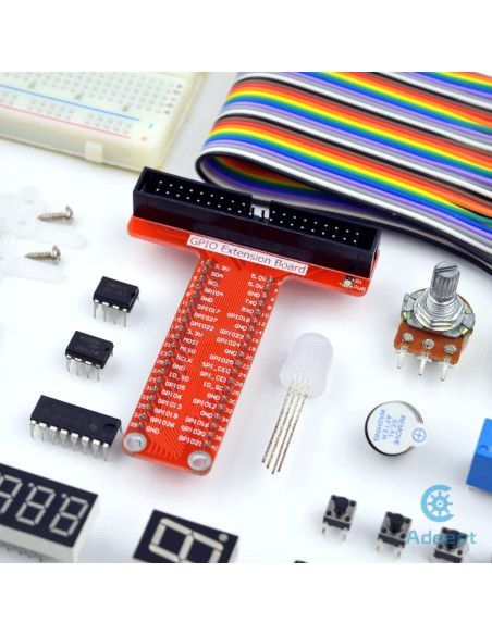 Kit de inicio Adeept para Raspberry Pi 4 y 3 con 160 piezas