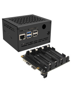 UPS Geekworm X1202 para Raspberry Pi 5 - 5V 5A, Caja Metal