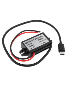 Convertidor Buck 12V/24V a 5V USB-C 3A 15W DiGiYes
