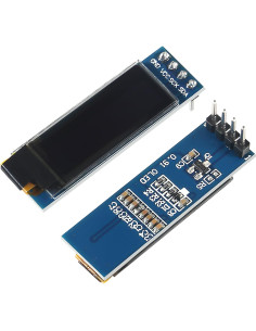 6 Módulos Pantalla OLED I2C 0.91" JUZITAO Azul/Blanco 2