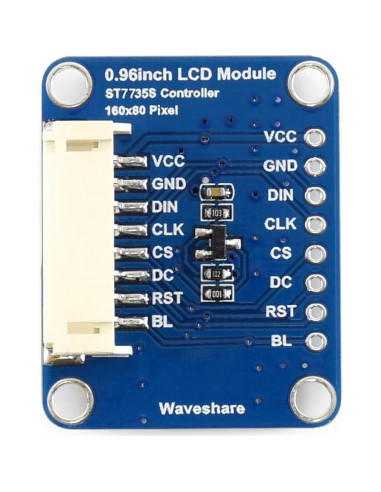 Módulo de Pantalla LCD 0.96" Waveshare IPS 160x80 SPI
