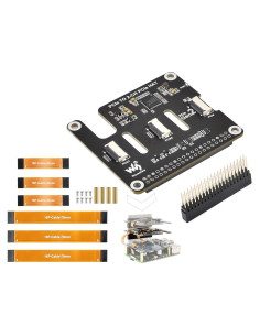 Adaptador PCIe FFC 2-Ch UeeKKoo para Raspberry Pi 5